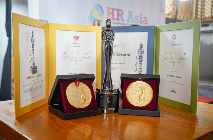 Home Credit chiến thắng 3 hạng mục tại giải thưởng “Nơi làm việc tốt nhất châu Á 2024”.