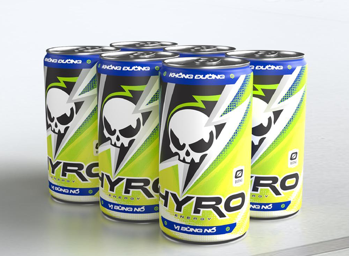 HYRO - Nước tăng lực không bổ sung đường.