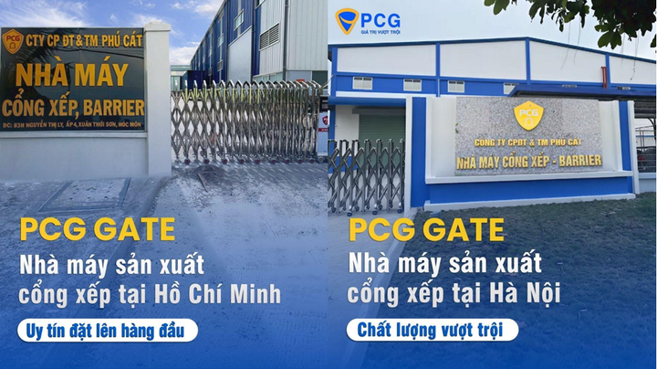 Cổng xếp tự động - giải pháp cổng hiện đại cho khu công nghiệp - 2