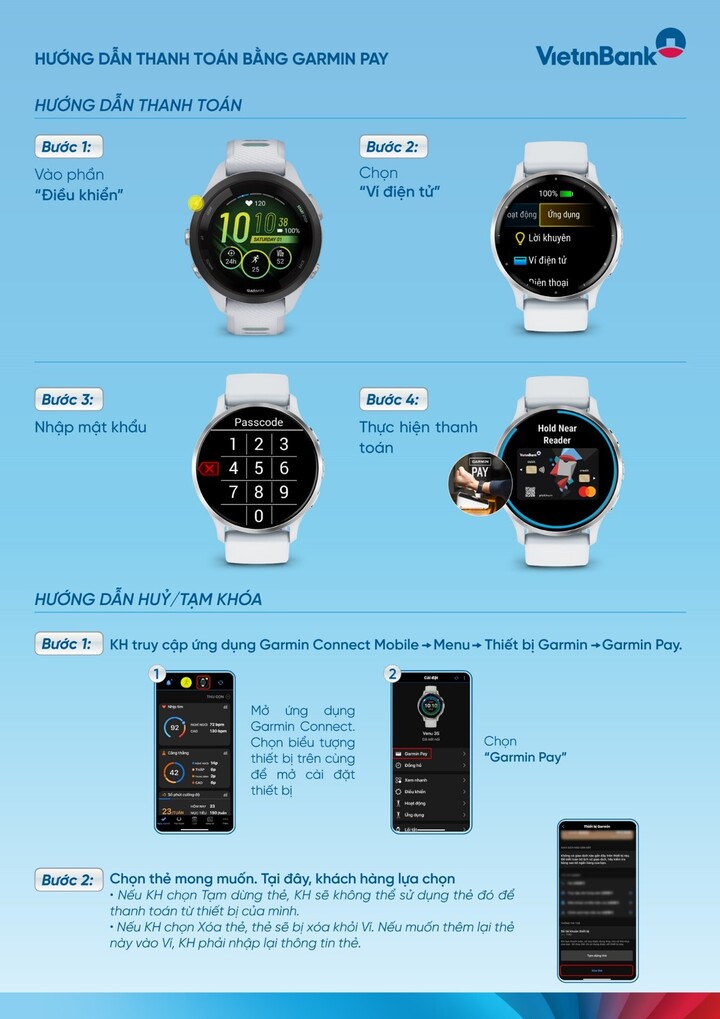 Vietinbank mang trải nghiệm thanh toán một chạm Garmin Pay đến các chủ thẻ - 3