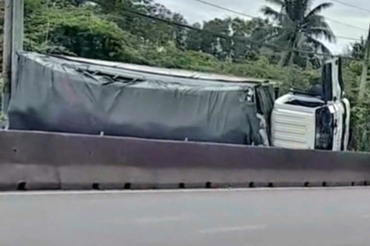 Hiện trường vụ tai nạn.