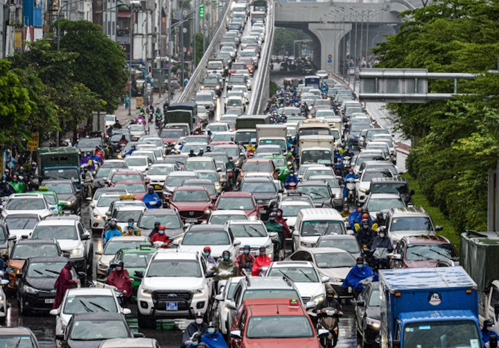 Xe có trọng tải 1,25 tấn không được lưu thông vào nội thành Hà Nội trong giờ cao điểm. (Ảnh: Đắc Huy)