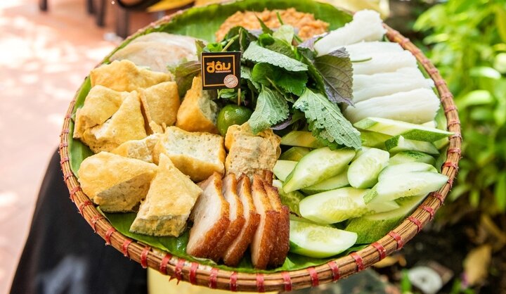 Bún đậu mắm tôm của Đậu Homemade. (Ảnh: Đậu Homemade)