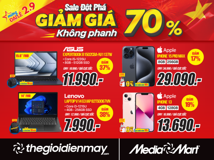 Siêu thị điện máy đồng loạt giảm giá tới 70% dịp Quốc khánh 2/9 - 6