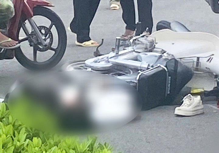 Hiện trường vụ tai nạn. (Ảnh: Kiên Định)