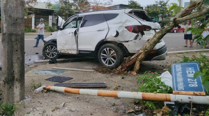 Hiện trường nơi xảy ra vụ tai nạn.