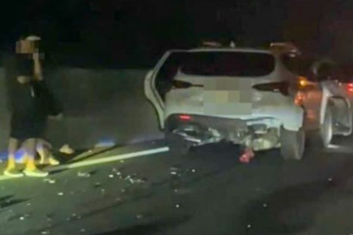 Hiện trường vụ tai nạn.