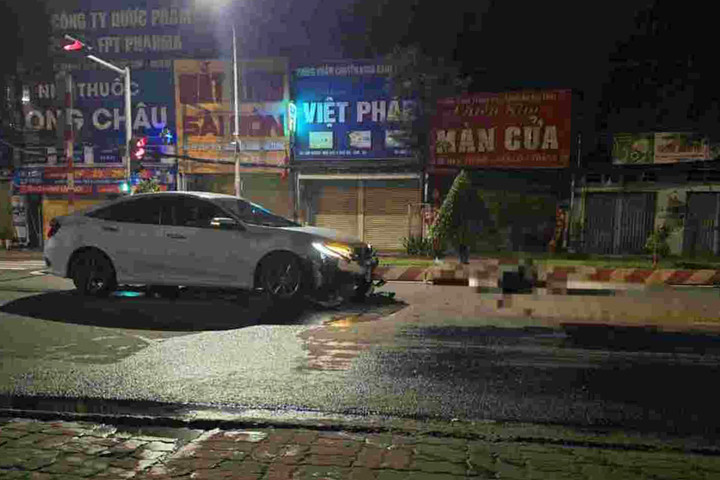 Hiện trường vụ tai nạn.