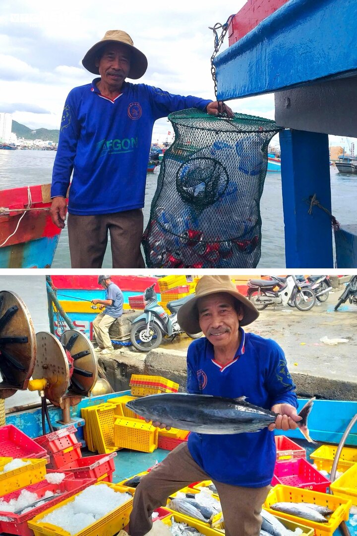 'Biển là nơi ngư dân Bình Định kiếm kế sinh nhai, bảo vệ môi trường biển chính là bảo vệ tương lai lâu dài, bảo vệ biển thì biển sẽ cho cá', ngư dân Dương Minh Định (TP Quy Nhơn, Bình Định) chia sẻ.