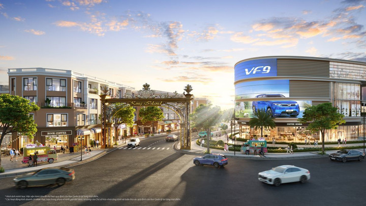 Đảo Vua là phân khu duy nhất sở hữu các cổng chào riêng theo phong cách cung đình.