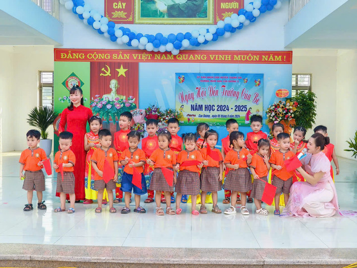 Các em nhỏ Trường Mầm non Cao Dương 2.