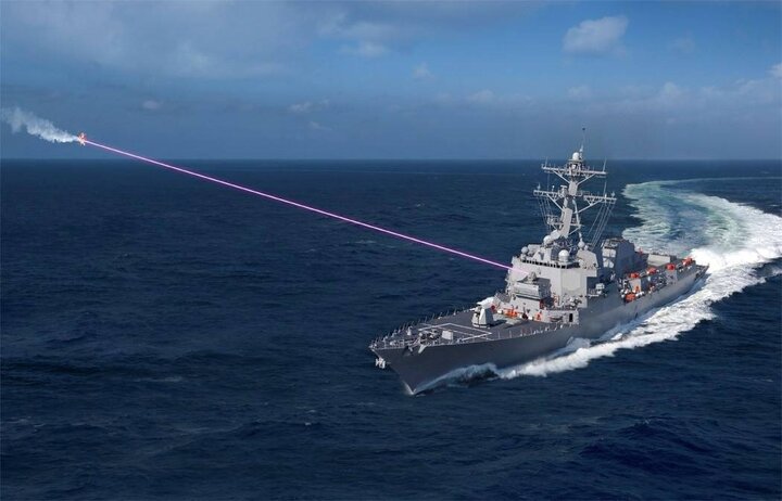 Mỹ thử nghiệm vũ khí laser trên tàu đổ bộ USS Portland.