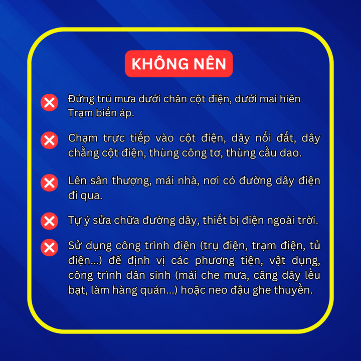 Khuyến cáo của EVNHANOI.