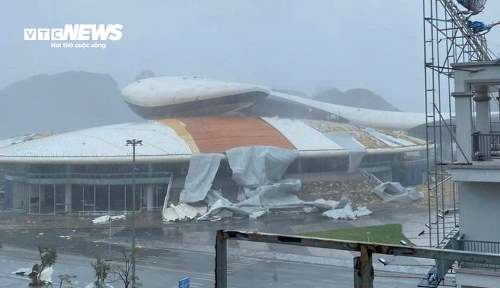 Thiệt hại khi bão Yagi đi qua.
