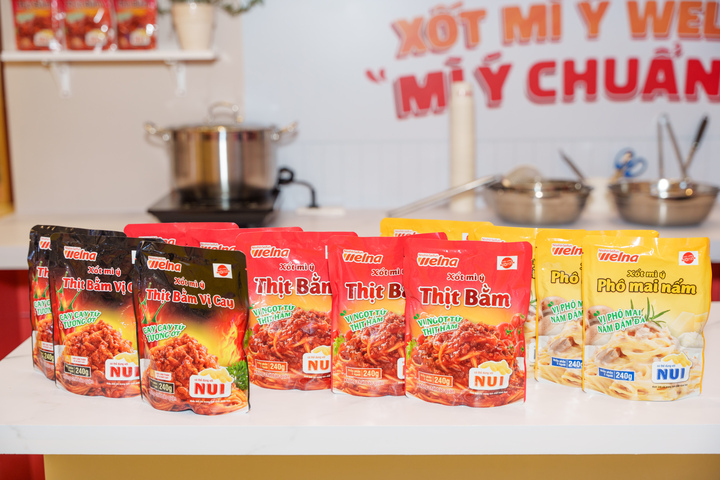 Ba loại sốt mỳ Ý Welna ra mắt thị trường Việt Nam.