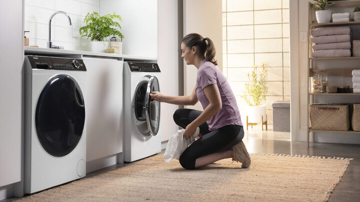 Có nhiều điều cần tránh khi dùng máy sấy quần áo. (Ảnh: Haier NZ)