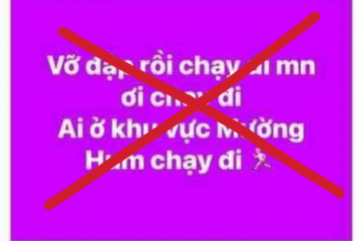 Nhiều tài khoản facebook đăng thông tin sai sự thật gây hoang mang dư luận.