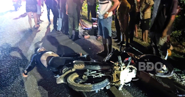 Hiện trường vụ tai nạn.