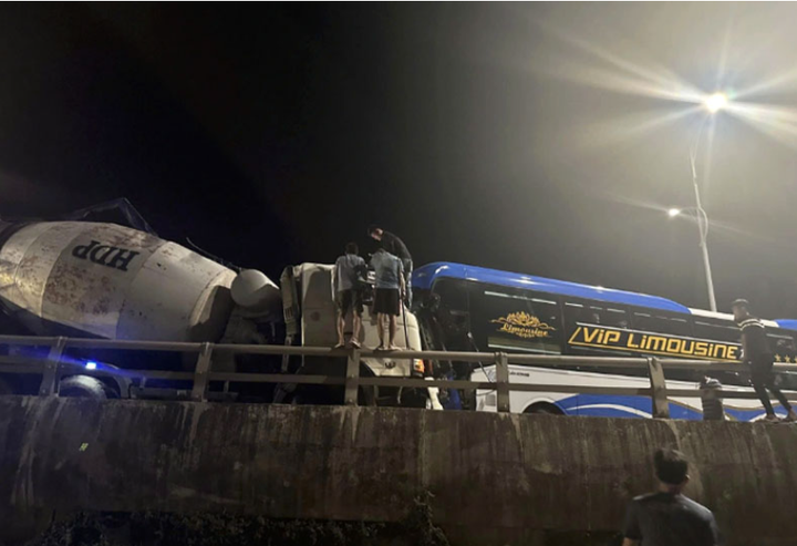 Hiện trường vụ tai nạn.