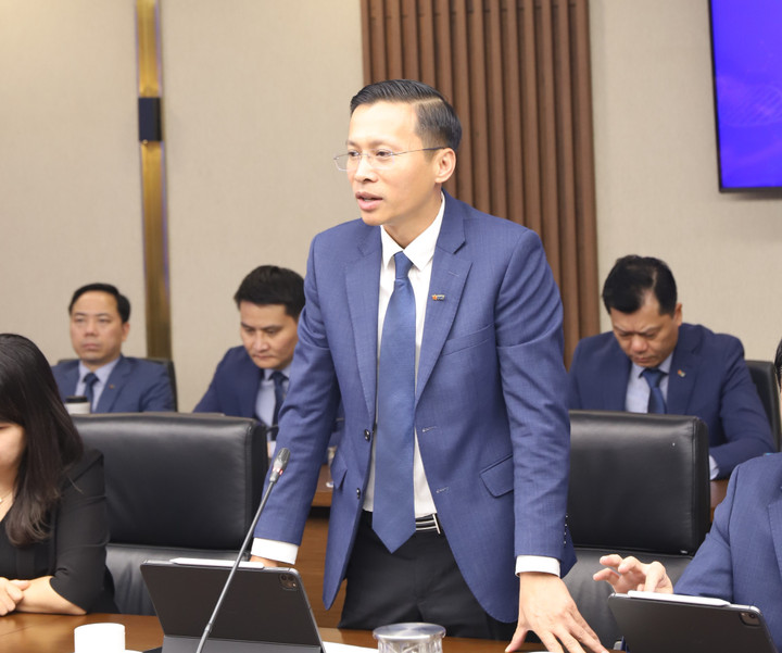 Ông Phạm Như Ánh - Thành viên HĐQT, Tổng Giám đốc MB - phát biểu tại sự kiện.