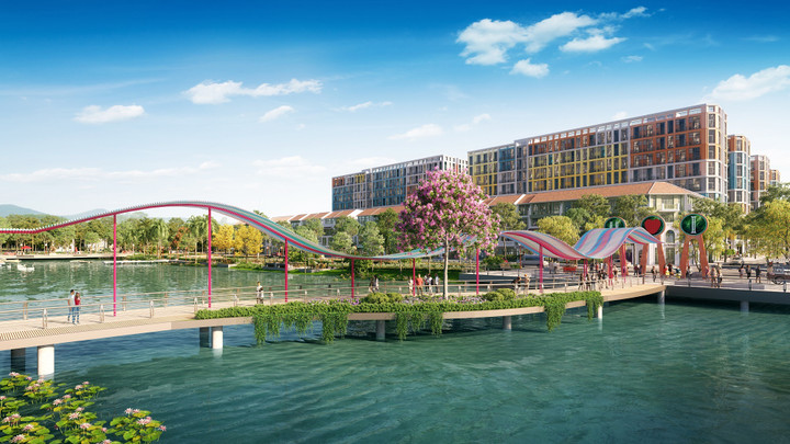 Công viên lễ hội là tâm điểm sôi động của Sun Urban City. (Ảnh phối cảnh minh họa)