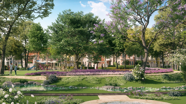 Không gian rợp bóng cây xanh tại công viên sinh thái. (Ảnh phối cảnh minh họa)