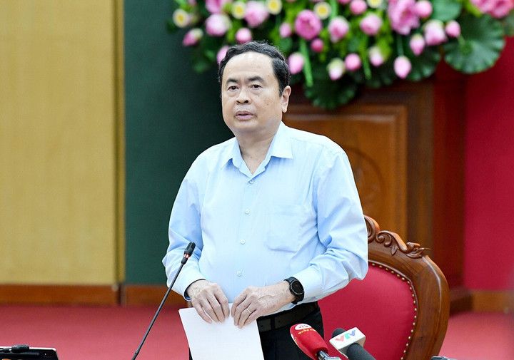 Chủ tịch Quốc hội Trần Thanh Mẫn phát biểu chỉ đạo.