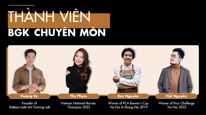 Hội đồng BGK chuyên môn của Dalamilk Barista Championship 2024.