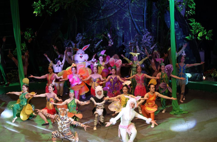 Một tiết mục của Liên đoàn Xiếc Việt Nam.