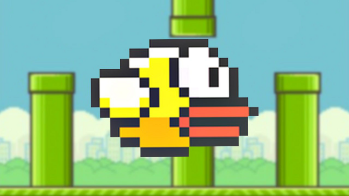 Hình ảnh trong trò chơi Flappy Bird.