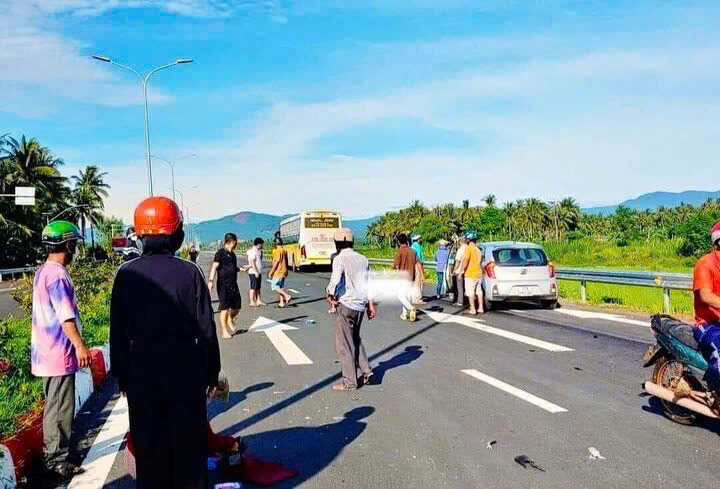 Hiện trường vụ tai nạn. (Ảnh: Thị xã Hoài Nhơn)