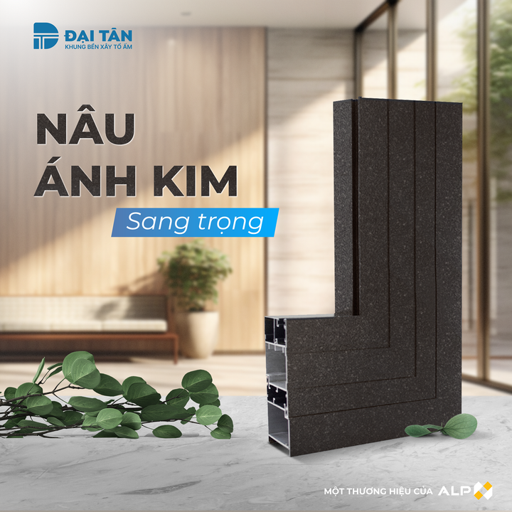 Màu nâu ánh kim mang đến cảm giác sang trọng, ấn tượng ngay từ cái nhìn đầu tiên.