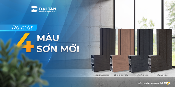 Cận cảnh 4 màu sơn mới được ra mắt của thương hiệu Đại Tân.