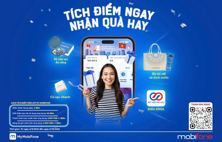 Khách hàng rinh ngàn quà tặng trong chương trình tích điểm của My MobiFone - 1