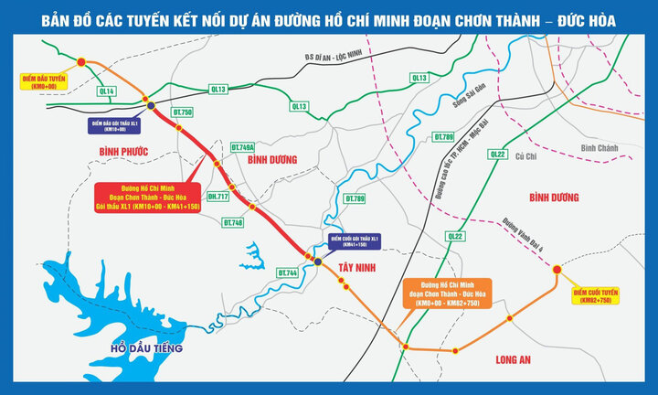 Phối cảnh tuyến đường Hồ Chí Minh nối 4 tỉnh thuộc vùng kinh tế trọng điểm phía Nam.