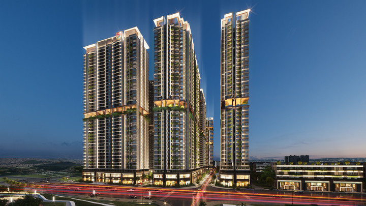 Phối cảnh Dự án Khu nhà ở phức hợp cao tầng Thuận An 2.