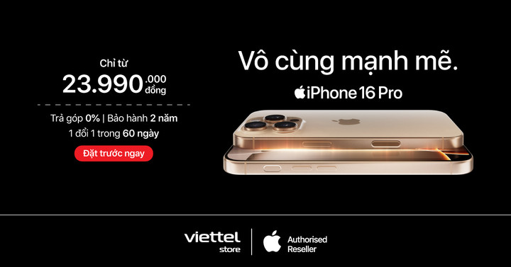 Viettel Store tung ưu đãi đặt trước iPhone 16 Series chỉ từ 17.990.000 đồng - 1