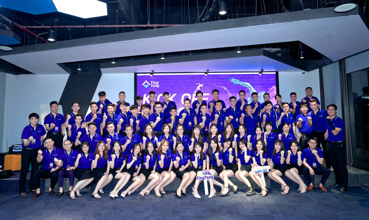 Đội ngũ nhân sự của TingTong trẻ trung, năng động.