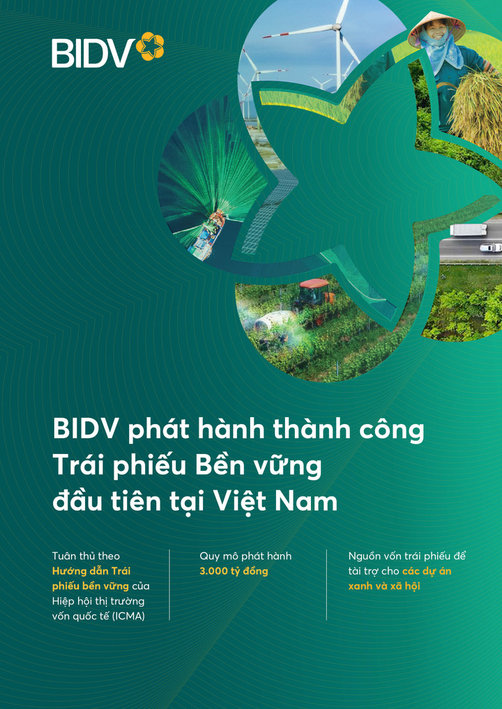 BIDV phát hành thành công 3.000 tỷ đồng trái phiếu bền vững - 2