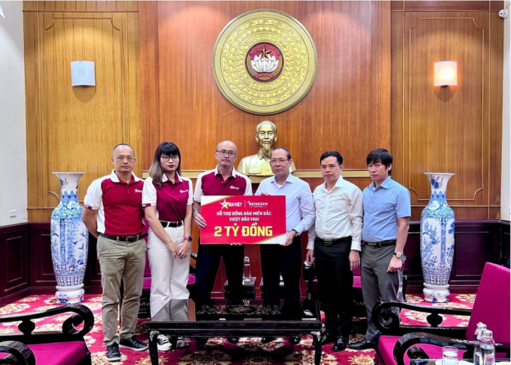 Bia Việt đóng góp 3,5 tỷ đồng cùng đồng bào miền Bắc khắc phục hậu quả bão lũ - 1