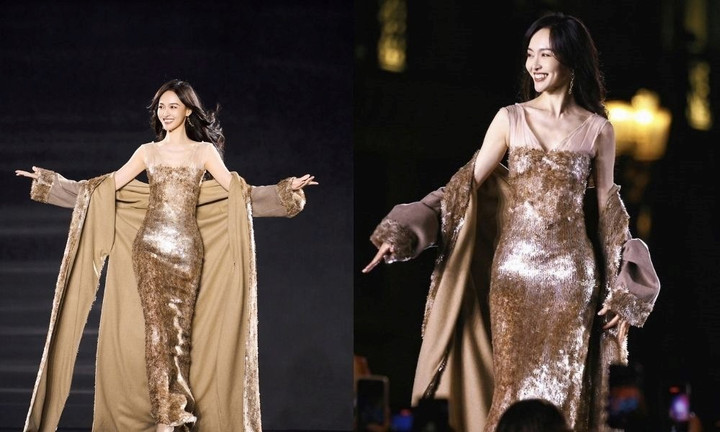 Đường Yên rạng rỡ tại Tuần lễ thời trang Paris.