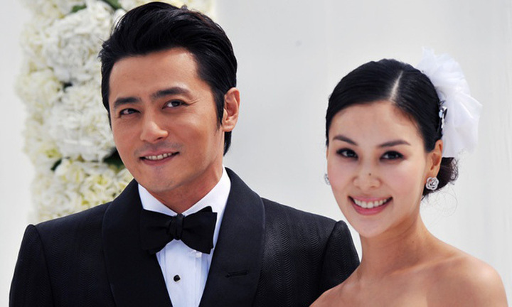 Jang Dong Gun và bà xã Go So Young.