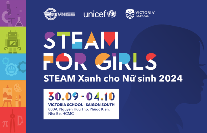 Cuộc thi “STEAM FOR GIRLS - STEAM XANH CHO NỮ SINH 2024” với nhiều hoạt động tham quan, học tập trải nghiệm thú vị cho các nữ sinh.