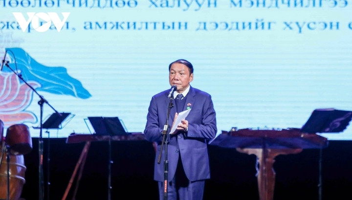 Bộ trưởng Bộ Văn hóa Thể thao và Du lịch Nguyễn Văn Hùng phát biểu khai mạc sự kiện.