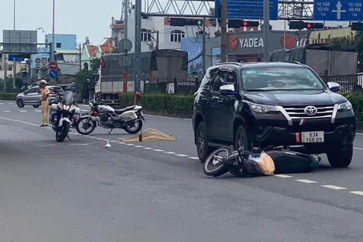 Hiện trường vụ tai nạn.