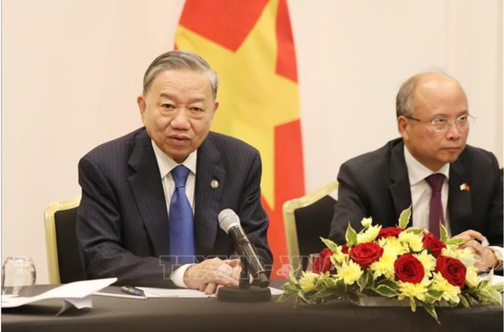 Tổng Bí thư, Chủ tịch nước Tô Lâm phát biểu. Ảnh: Trí Dũng/TTXVN