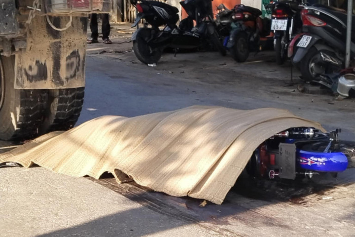 Hiện trường vụ tai nạn. (Ảnh: Báo Nghệ An)