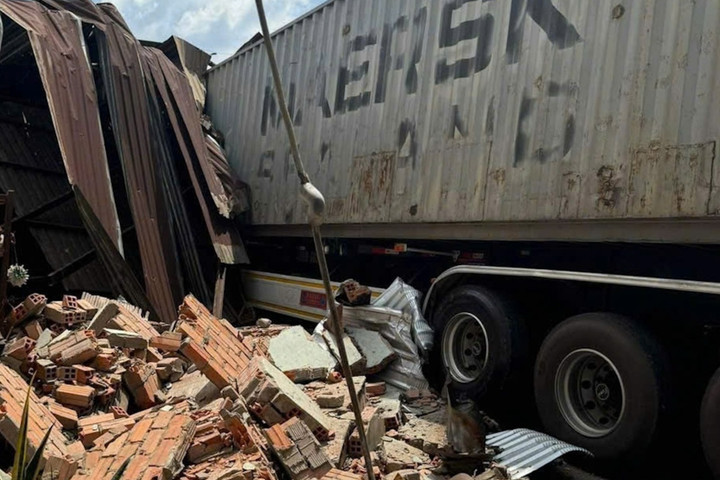 Hiện trường vụ tai nạn.