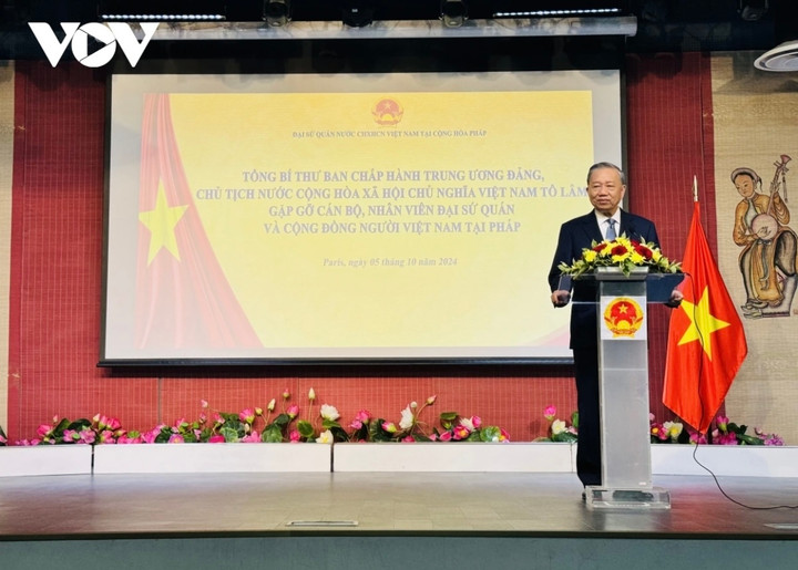 Tổng Bí thư, Chủ tịch nước Tô Lâm phát biểu tại sự kiện. (Ảnh: Anh Tuấn/VOV)