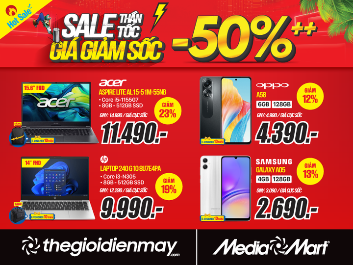 Siêu thị điện máy Media Mart 'Sale thần tốc - giảm giá sốc' đến 50% - 6